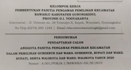 Dibuka Pendaftaran Calon Anggota Panitia Pengawas